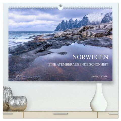 NORWEGEN - EINE ATEMBERAUBENDE SCHÖNHEIT (hochwertiger Premium Wandkalender 2027 DIN A2 quer), Kunstdruck in Hochglanz