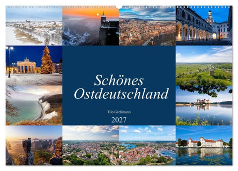 Schönes Ostdeutschland (Wandkalender 2027 DIN A2 quer), CALVENDO Monatskalender