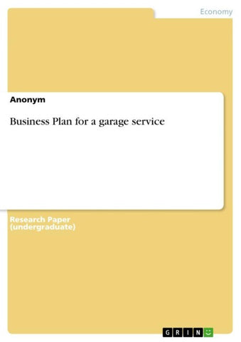 Business Plan for a garage service
