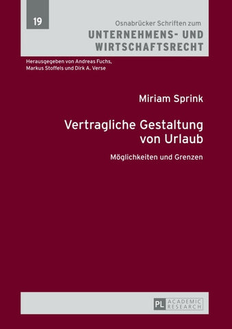 Vertragliche Gestaltung von Urlaub