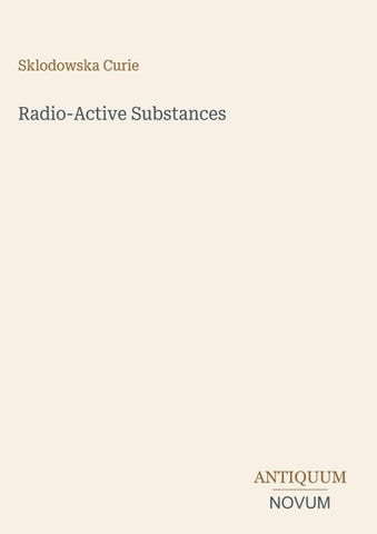 Radio-Active Substances