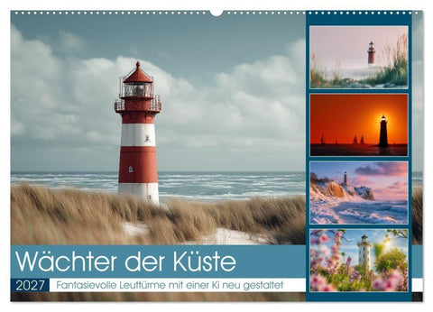 Wächter der Küste (Wandkalender 2027 DIN A2 quer), CALVENDO Monatskalender
