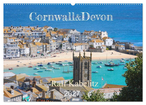 Cornwall & Devon 2027 (Wandkalender 2027 DIN A2 quer), CALVENDO Monatskalender