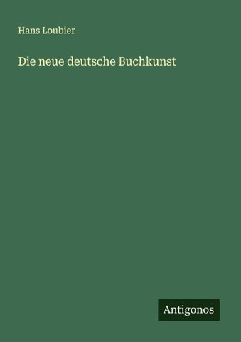 Die neue deutsche Buchkunst