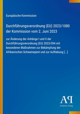 Durchführungsverordnung (EU) 2023/1080 der Kommission vom 2. Juni 2023