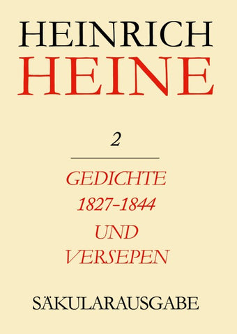 Gedichte 1827-1844 und Versepen