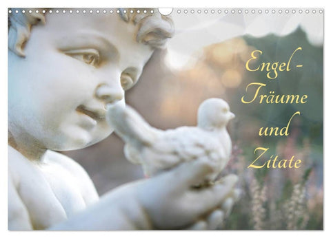 Engel - Träume und Zitate (Wandkalender 2026 DIN A3 quer), CALVENDO Monatskalender