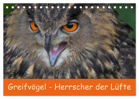 Greifvögel - Herrscher der Lüfte (Tischkalender 2027 DIN A5 quer), CALVENDO Monatskalender
