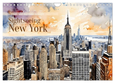 Sightseeing New York (Wandkalender 2027 DIN A4 quer), CALVENDO Monatskalender