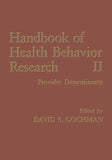 Handbook of Health Behavior Research II