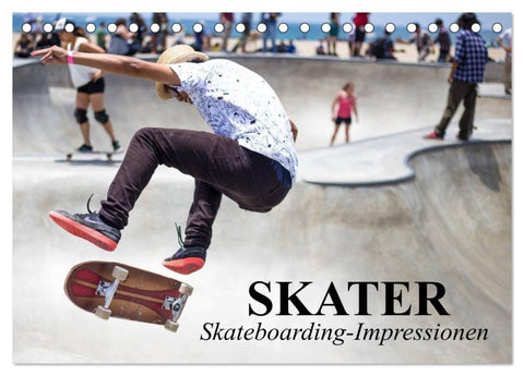 Skater. Skateboarding-Impressionen (Tischkalender 2027 DIN A5 quer), CALVENDO Monatskalender