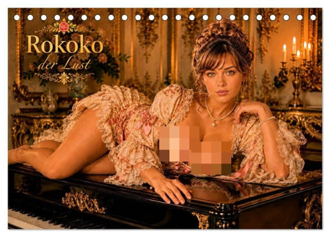 Rokoko der Lust (Tischkalender 2027 DIN A5 quer), CALVENDO Monatskalender