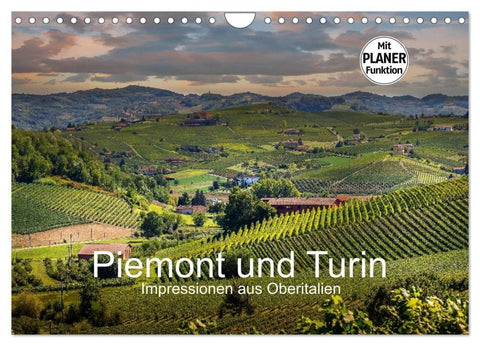 Piemont und Turin (Wandkalender 2027 DIN A4 quer), CALVENDO Monatskalender