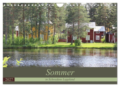 Sommer in Schwedens Lappland (Wandkalender 2027 DIN A4 quer), CALVENDO Monatskalender