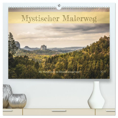 Mystischer Malerweg (hochwertiger Premium Wandkalender 2027 DIN A2 quer), Kunstdruck in Hochglanz