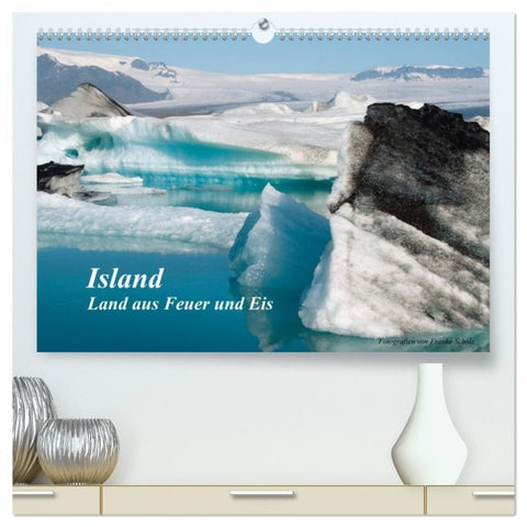 Island (hochwertiger Premium Wandkalender 2026 DIN A2 quer), Kunstdruck in Hochglanz