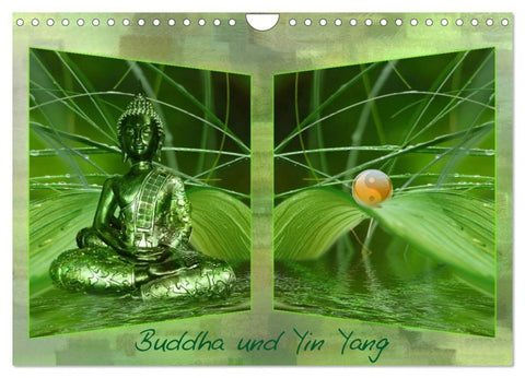 Buddha und Yin Yang (Wandkalender 2026 DIN A4 quer), CALVENDO Monatskalender