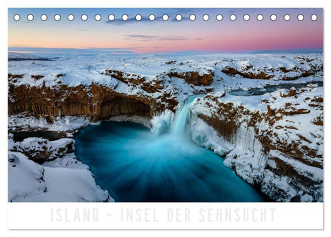 Island - Insel der Sehnsucht (Tischkalender 2027 DIN A5 quer), CALVENDO Monatskalender