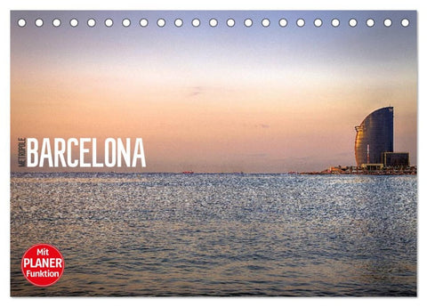 Metropole Barcelona (Tischkalender 2026 DIN A5 quer), CALVENDO Monatskalender