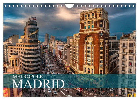 Metropole Madrid (Wandkalender 2027 DIN A4 quer), CALVENDO Monatskalender