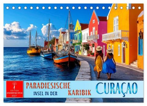 Curaçao - paradiesische Insel in der Karibik (Tischkalender 2027 DIN A5 quer), CALVENDO Monatskalender
