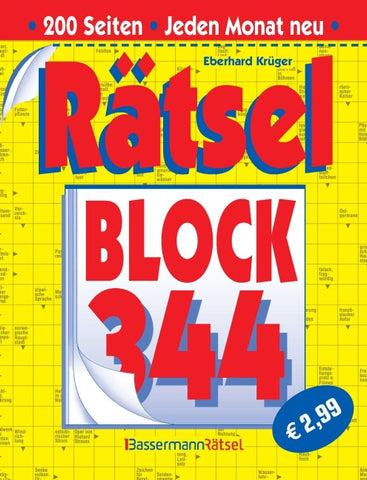 Rätselblock 344 (5 Exemplare à 2,99 €)
