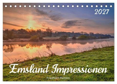 Emsland Impressionen (Tischkalender 2027 DIN A5 quer), CALVENDO Monatskalender