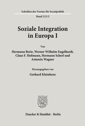 Soziale Integration in Europa I.