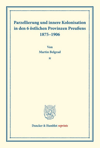 Parzellierung und innere Kolonisation