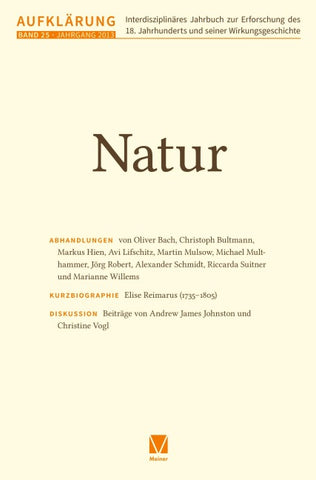 Aufklärung, Band 25: Natur