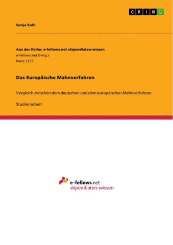 Das Europäische Mahnverfahren