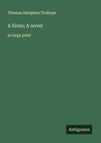 A Siren; A novel