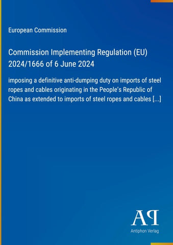 Commission Implementing Regulation (EU) 2024/1666 of 6 June 2024