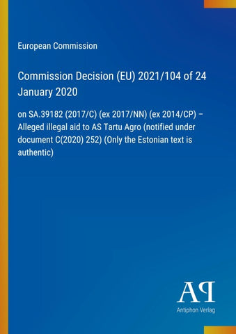 Commission Decision (EU) 2021/104 of 24 January 2020