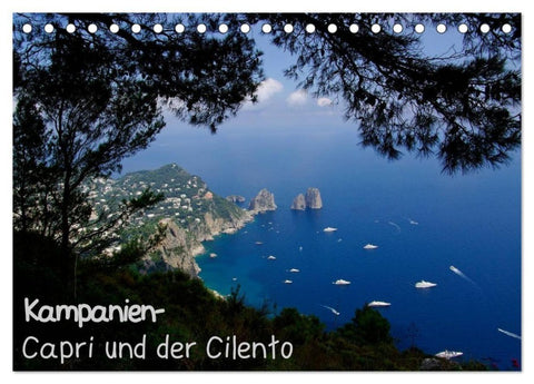 Kampanien – Capri und der Cilento (Tischkalender 2027 DIN A5 quer), CALVENDO Monatskalender