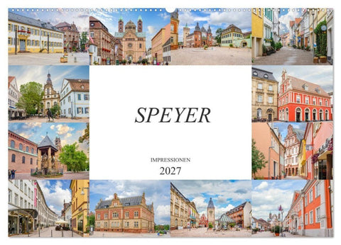 Speyer Impressionen (Wandkalender 2027 DIN A2 quer), CALVENDO Monatskalender