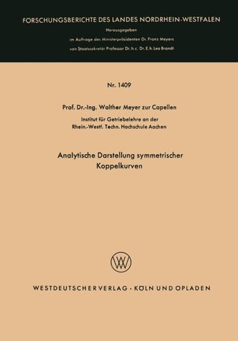 Analytische Darstellung symmetrischer Koppelkurven