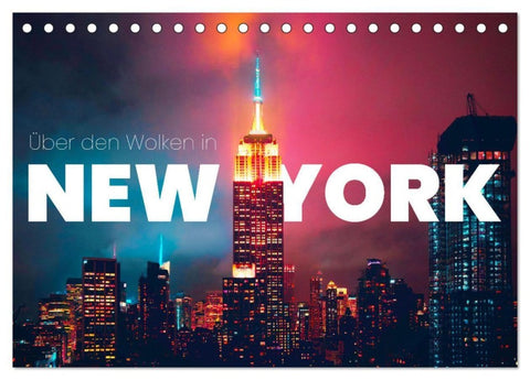 Über den Wolken in New York (Tischkalender 2027 DIN A5 quer), CALVENDO Monatskalender