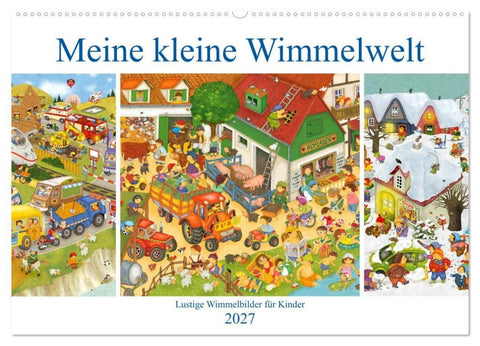 Meine kleine Wimmelwelt (Wandkalender 2027 DIN A2 quer), CALVENDO Monatskalender