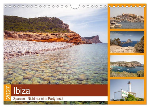 Ibiza - Spanien (Wandkalender 2027 DIN A4 quer), CALVENDO Monatskalender