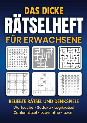 Das dicke Rätselheft für Erwachsene: