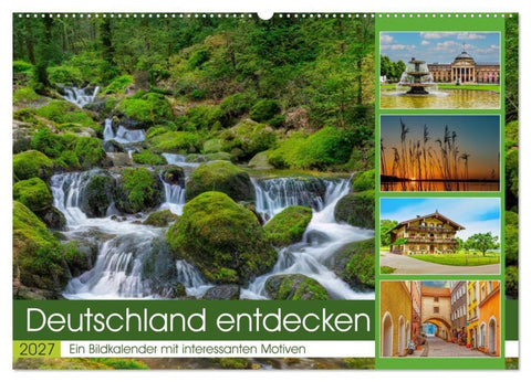 Deutschland entdecken (Wandkalender 2027 DIN A2 quer), CALVENDO Monatskalender