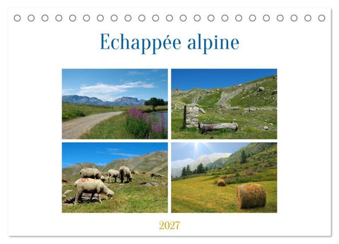 Echappée alpine (Calendrier de bureau 2027 DIN A5 vertical), CALVENDO calendrier mensuel