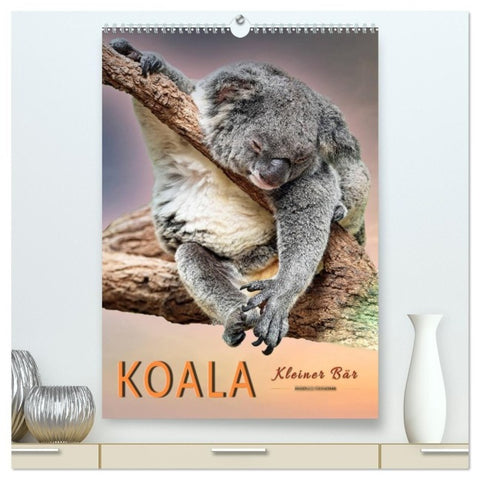 Koala, kleiner Bär (hochwertiger Premium Wandkalender 2027 DIN A2 hoch), Kunstdruck in Hochglanz