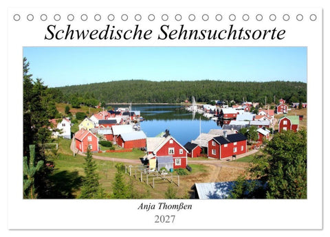 Schwedische Sehnsuchtsorte (Tischkalender 2027 DIN A5 quer), CALVENDO Monatskalender