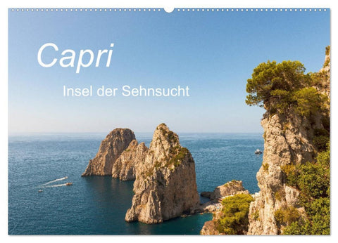 Capri, Insel der Sehnsucht (Wandkalender 2026 DIN A2 quer), CALVENDO Monatskalender