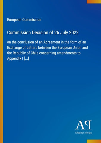 Commission Decision of 26 July 2022