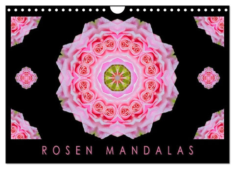 ROSEN MANDALAS (Wandkalender 2027 DIN A4 quer), CALVENDO Monatskalender