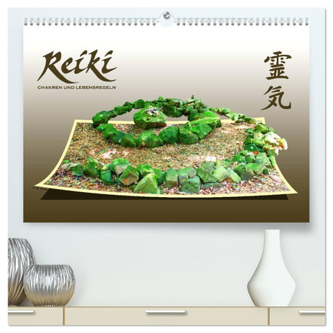 REIKI - Chakren und Lebensregeln (hochwertiger Premium Wandkalender 2027 DIN A2 quer), Kunstdruck in Hochglanz