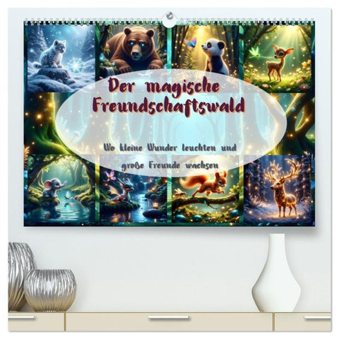 Der magische Freundschaftswald (hochwertiger Premium Wandkalender 2027 DIN A2 quer), Kunstdruck in Hochglanz